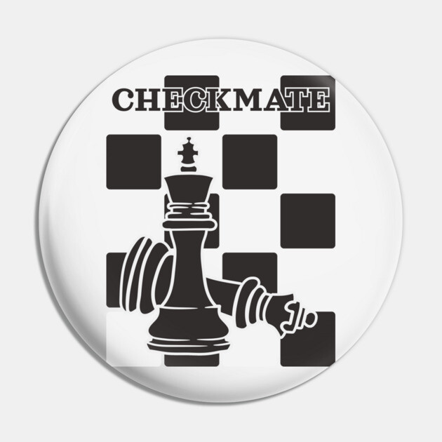 Checkerboard Checkmate - Chess Lovers gift Pin by TuncGK