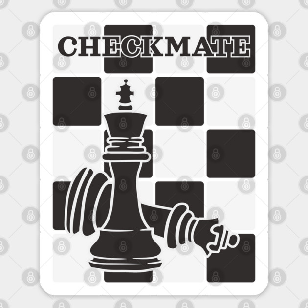 Checkerboard Checkmate - Chess Lovers gift Sticker by TuncGK