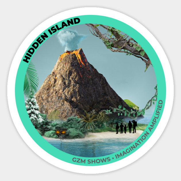 Hidden Island Official Sticker Sticker by GZM Podcasts