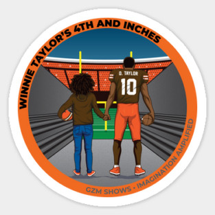 Winnie Taylor's 4th and Inches Official Sticker Sticker
