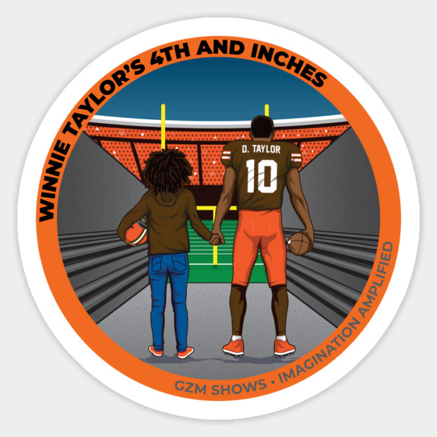 Winnie Taylor's 4th and Inches Official Sticker Sticker by GZM Podcasts