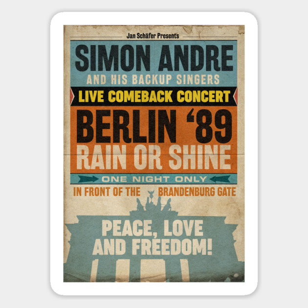 SIMON ANDRE: Live 1989 Sticker by GZM Podcasts