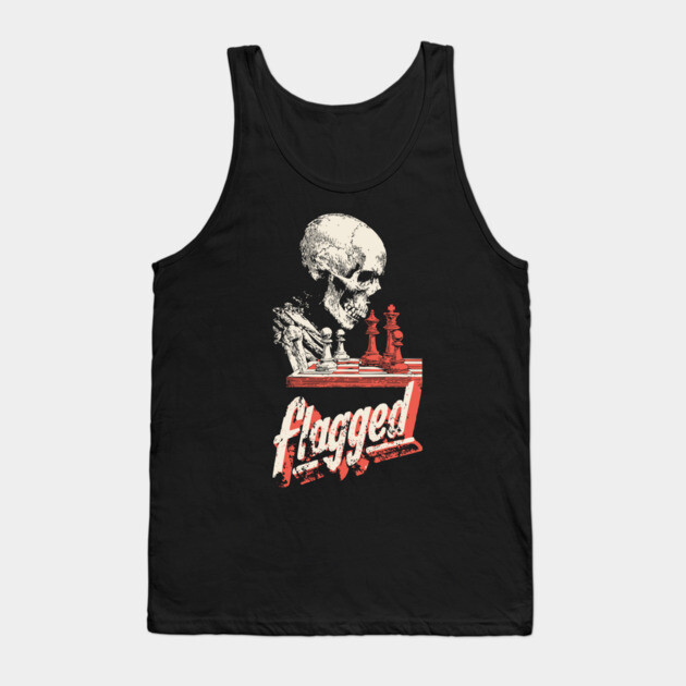 Flagged - Skeleton Playing Chess - Losing on Time Tank Top by TuncGK