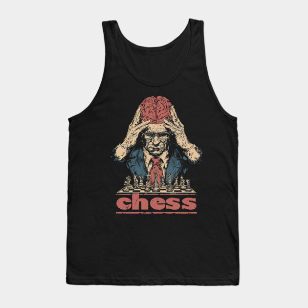 Brains for Chess - Concept Art Retro Style Tank Top by TuncGK
