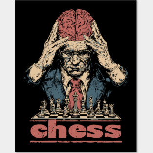 Brains for Chess - Concept Art Retro Style Posters and Art