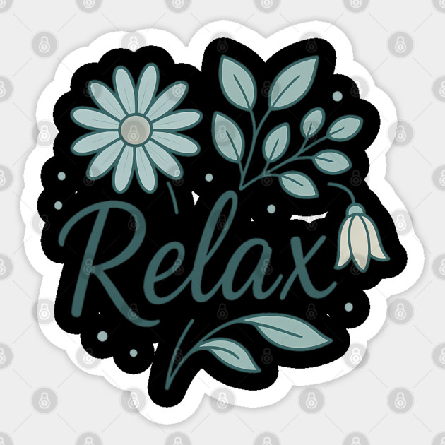 Relax Meditation Sticker by Koraful