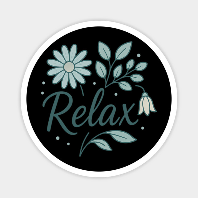 Relax Meditation Magnet by Koraful