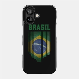 Brazil flag, brazilian flag Phone Case