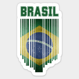 Brazil flag, brazilian flag Sticker