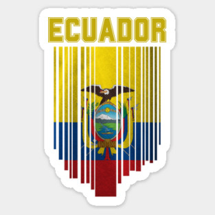 Ecuador flag, ecuadorian flag Sticker