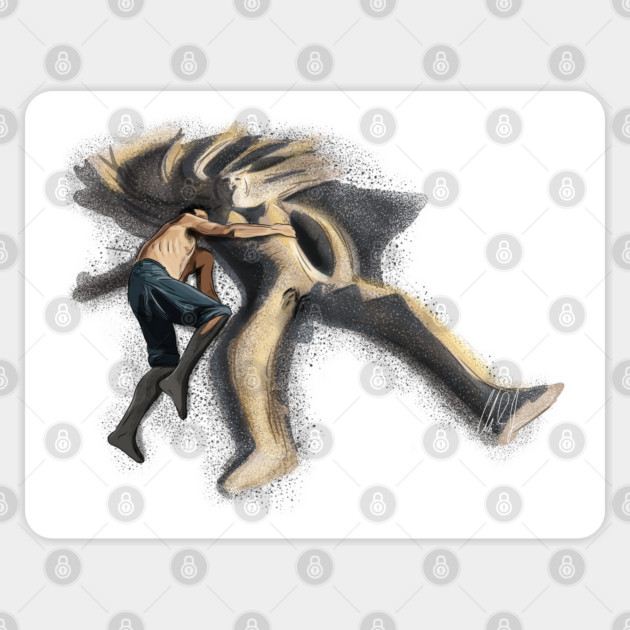 The Master: Freddie and His Sandwoman Sticker by 51Deesigns