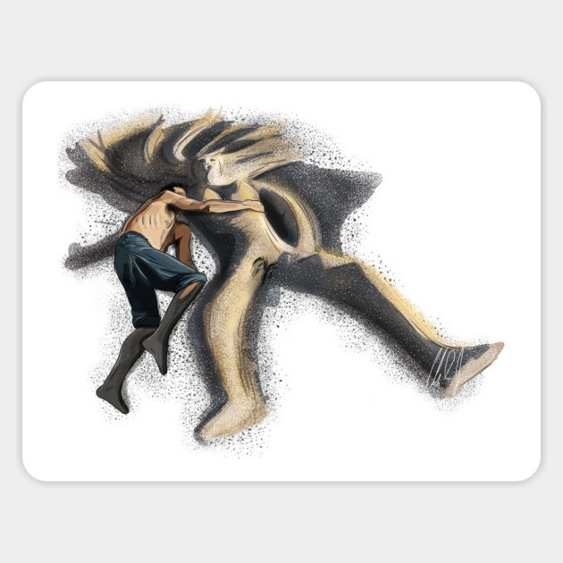 The Master: Freddie and His Sandwoman Magnet by 51Deesigns