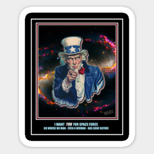 I WANT YOU FOR SPACE FORCE! Sticker