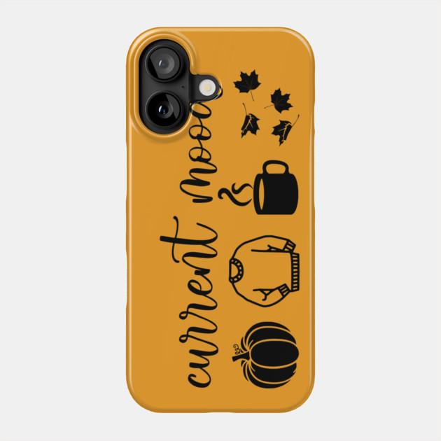 Autumn Moods (Black) Phone Case by casualteesinc