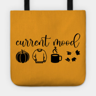 Autumn Moods (Black) Tote