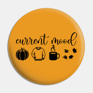 Autumn Moods (Black) Pin