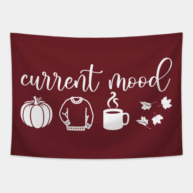Autumn Moods (White) Tapestry by casualteesinc
