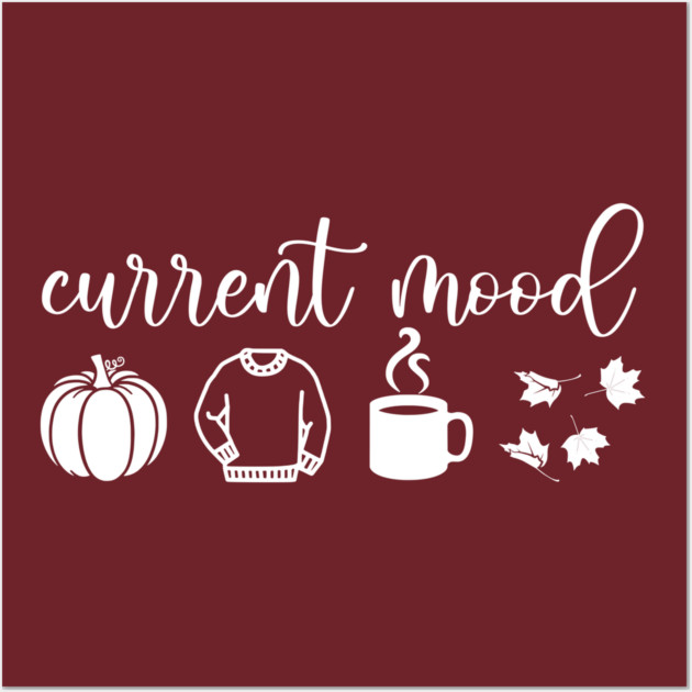 Autumn Moods (White) Wall Art by casualteesinc