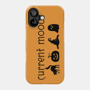 Halloween Moods (Black) Phone Case
