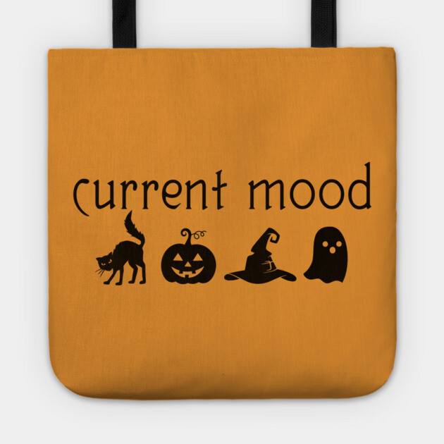 Halloween Moods (Black) Tote by casualteesinc
