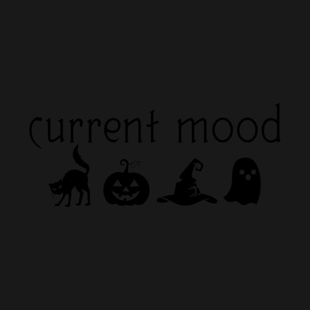 Halloween Moods (Black) by casualteesinc