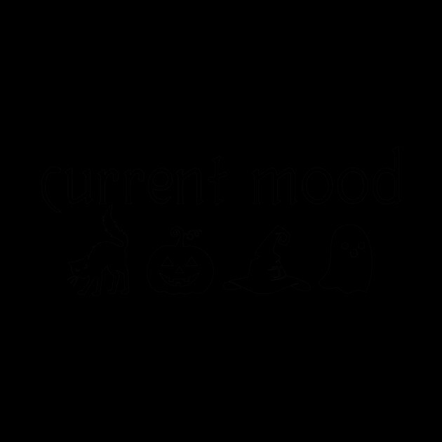 Halloween Moods (Black) by casualteesinc