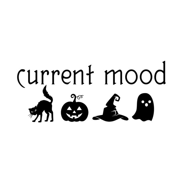 Halloween Moods (Black) by casualteesinc