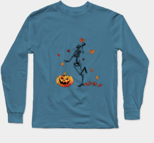 Frolicking Skelly Long Sleeve T-Shirt