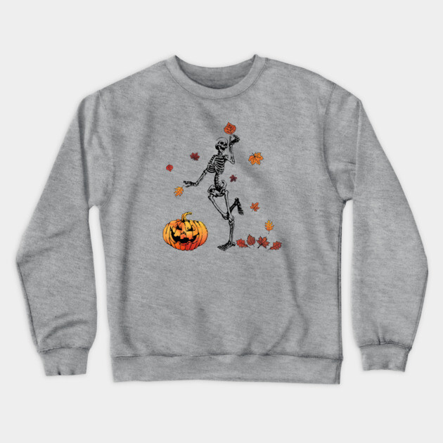 Frolicking Skelly Crewneck Sweatshirt by casualteesinc