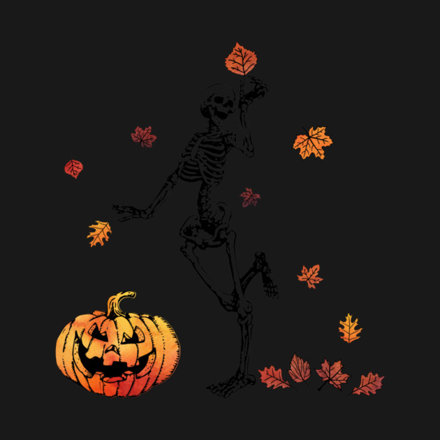 Frolicking Skelly by casualteesinc
