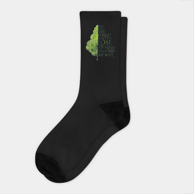 Into the Forest I Go Socks by casualteesinc