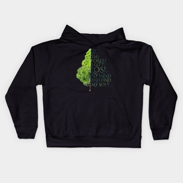 Into the Forest I Go Kids Hoodie by casualteesinc