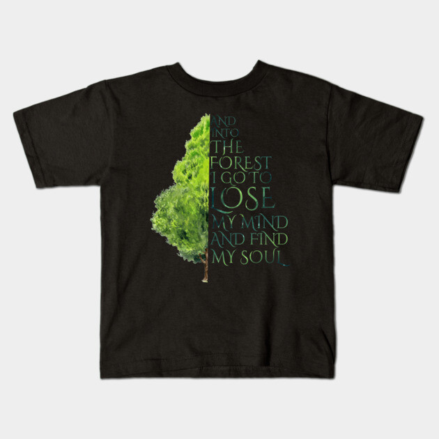 Into the Forest I Go Kids T-Shirt by casualteesinc