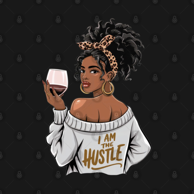 I am the hustle | Black Boss Lady by UrbanLifeApparel