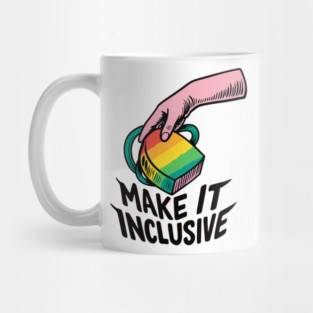 Here To Stay - Inclusive Pride Coffee Mug Quote Mug