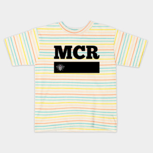 Black Love MCR Manchester Worker Bee Retro Kids T-Shirt