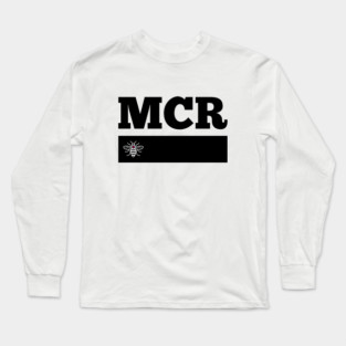 Black Love MCR Manchester Worker Bee Retro Long Sleeve T-Shirt
