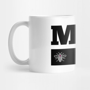 Black Love MCR Manchester Worker Bee Retro Mug