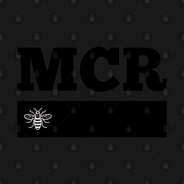Black Love MCR Manchester Worker Bee Retro by Butter Creative