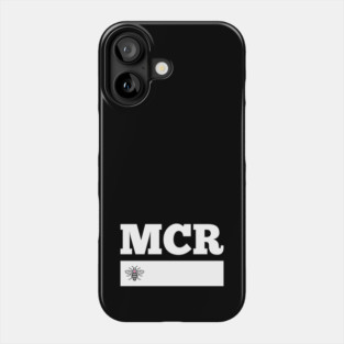 White Love MCR Manchester Worker Bee Retro Phone Case