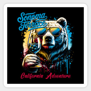 Sonoma Terrace California Adventure Wine Bar Magnet