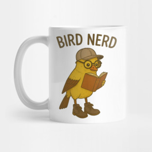 Bird Nerd – Funny Bird Watching Gift – Cute Bird Lover Design – Ornithology Humor – Nature Nerd Quote – Backyard Birding Aesthetic Mug