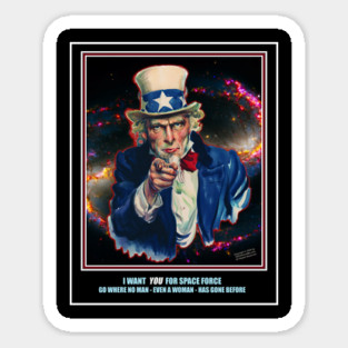 I WANT YOU FOR SPACE FORCE Sticker