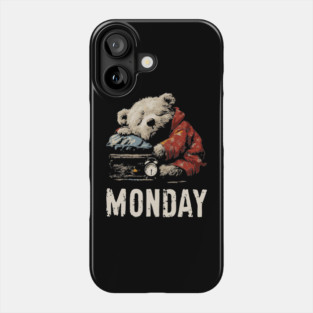 Sleepy Baby Bear in Monday Morning - Weekend Crisis Phone Case