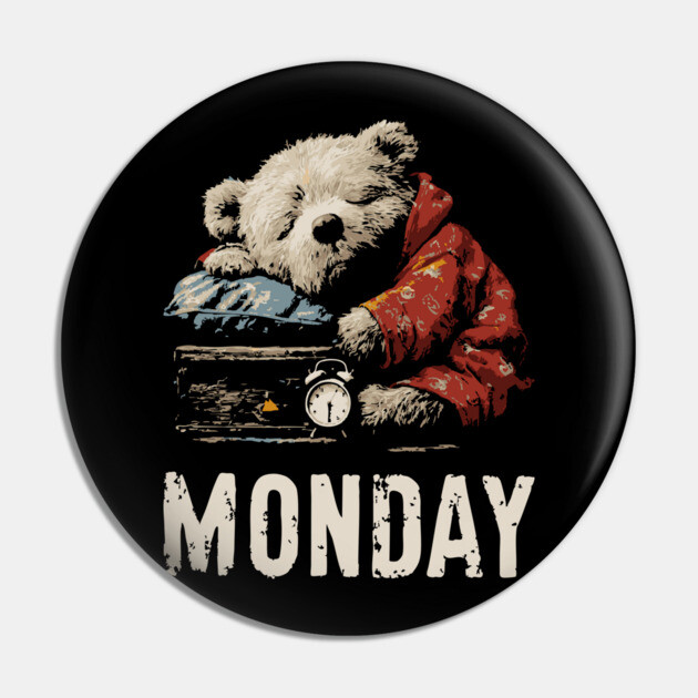 Sleepy Baby Bear in Monday Morning - Weekend Crisis Pin by TuncGK