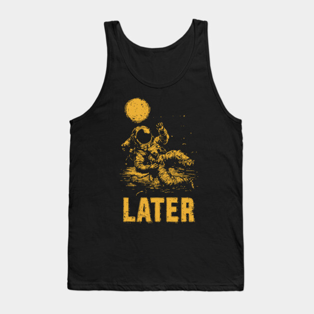 Astronaut Floating Away From His Troubles Tank Top by TuncGK