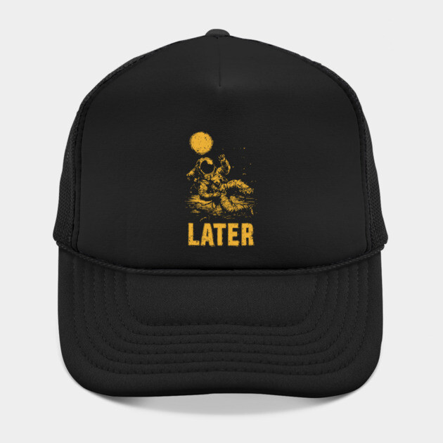 Astronaut Floating Away From His Troubles by TuncGK