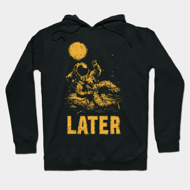 Astronaut Floating Away From His Troubles Hoodie by TuncGK