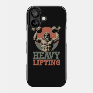 Zeus is Supporting All the Gym Bros - Funny Retro Design Phone Case