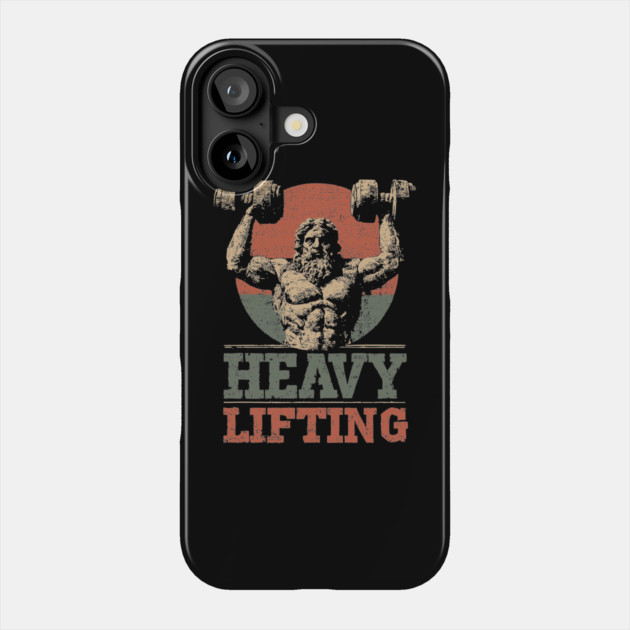 Zeus is Supporting All the Gym Bros - Funny Retro Design Phone Case by TuncGK